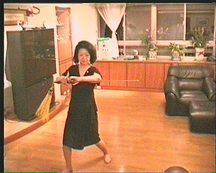 Katie Cheng doing the sword form