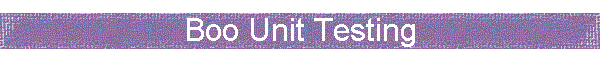 Boo Unit Testing