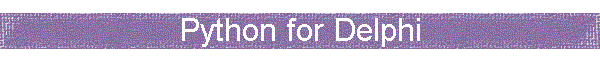 Python for Delphi